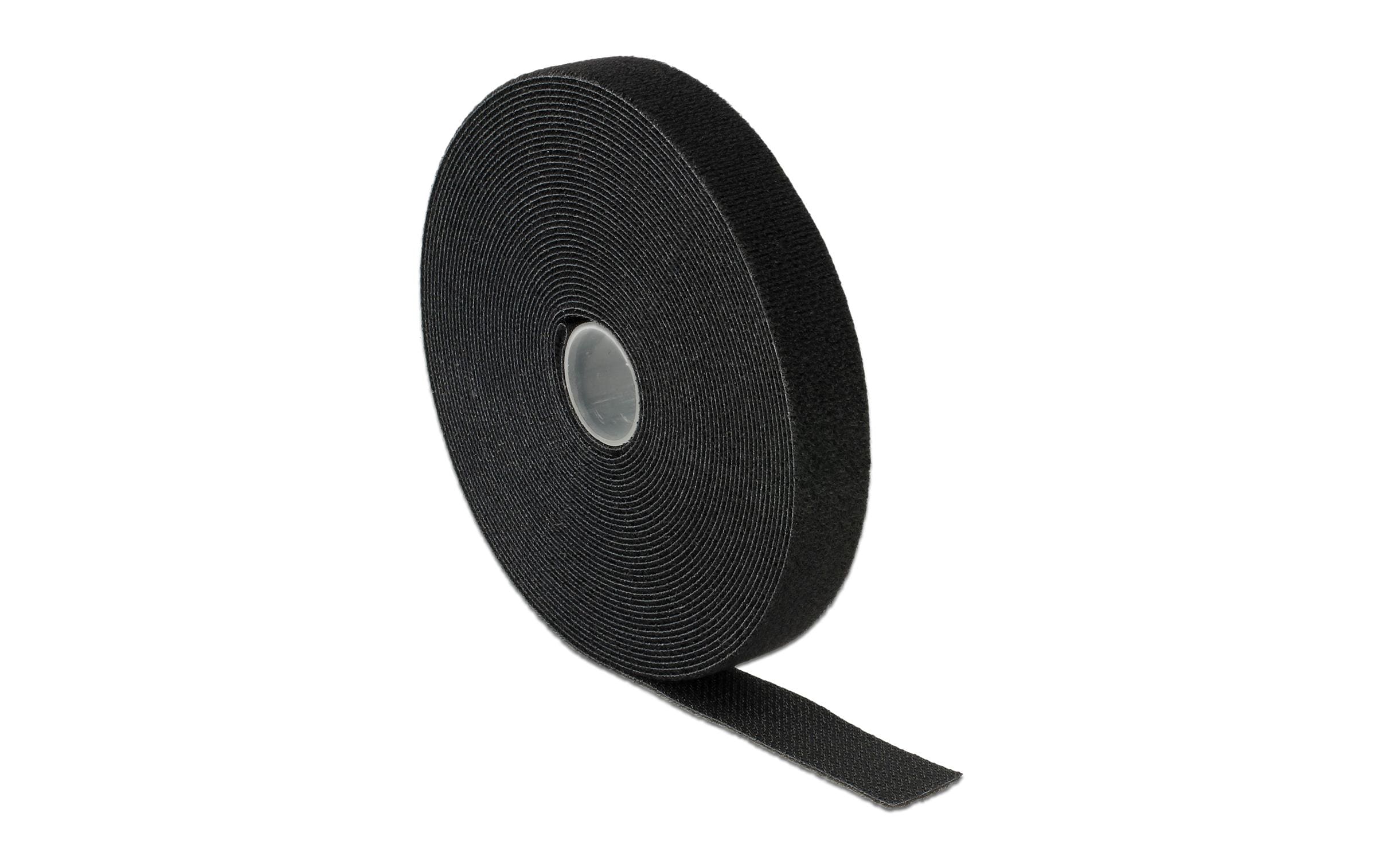 Delock Klettband, 10mx20mm auf Rolle, schwarz