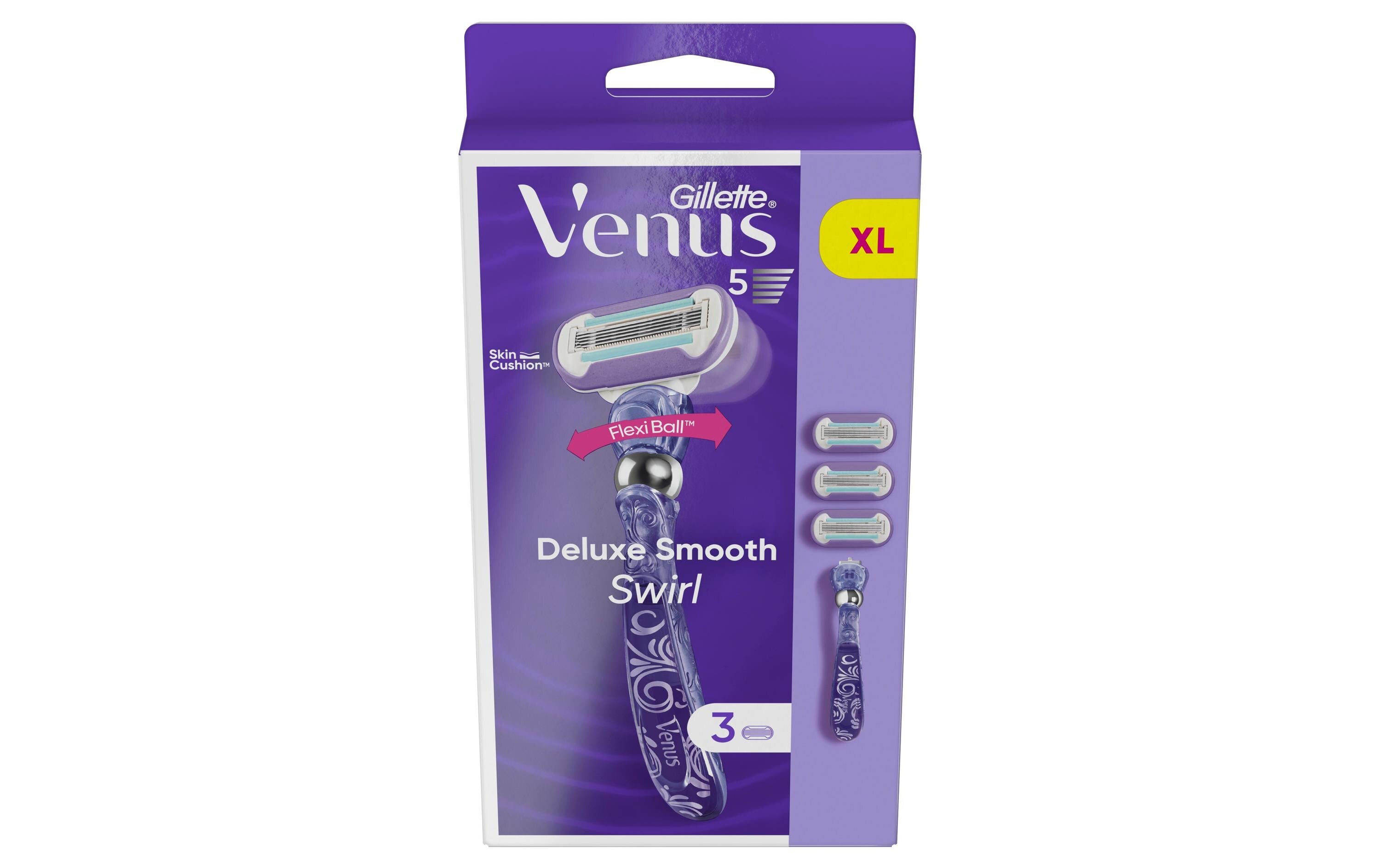 Gillette Venus Deluxe Smooth Swirl 3er plus Handstück