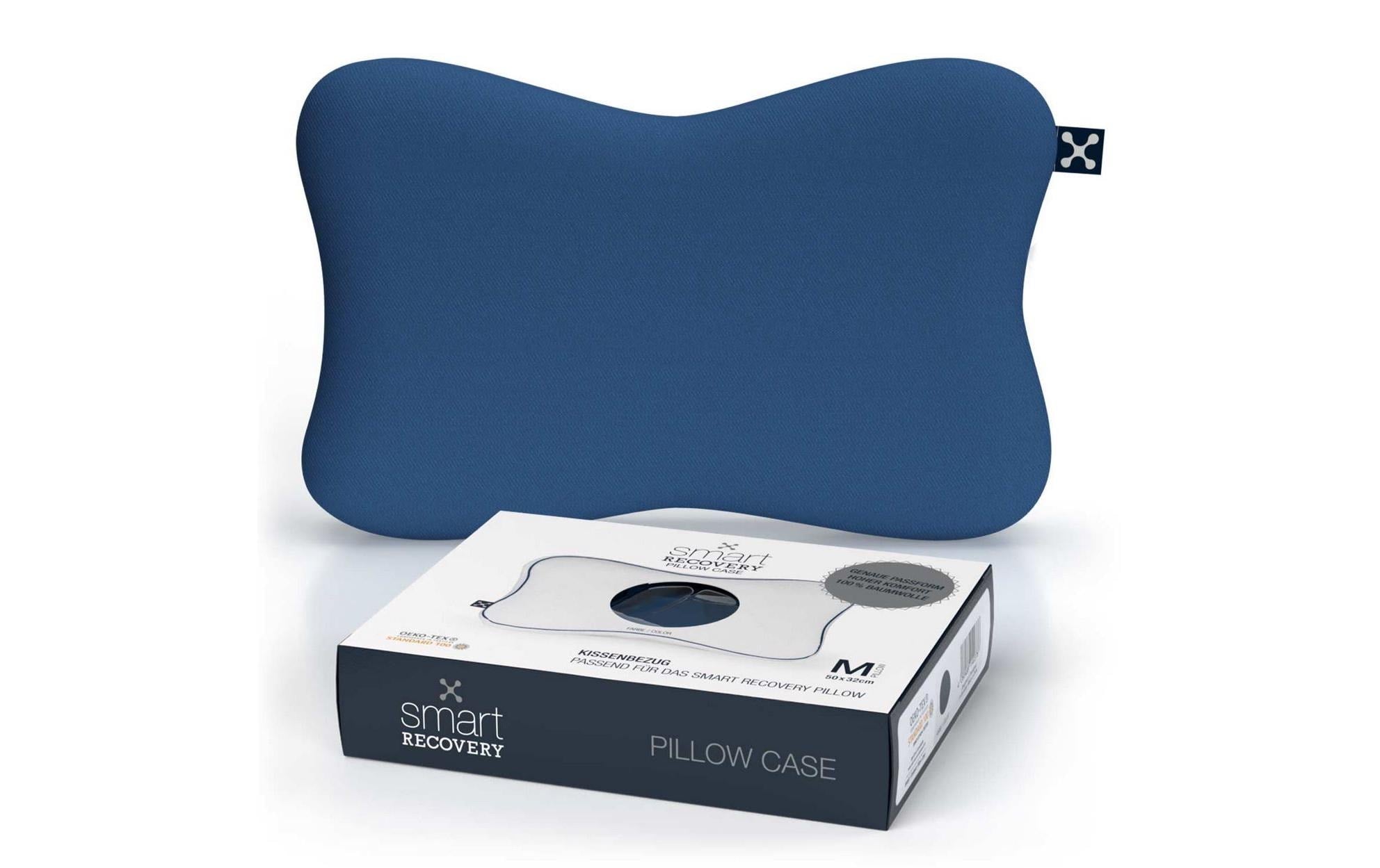 Smart Sleep smart Recovery Pillow Case Bezug, 100% Baumwolle, 40°C, Dunkelblau