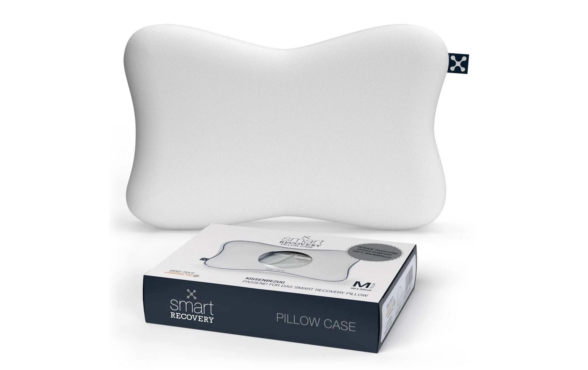Smart Sleep smart Recovery Pillow Case Bezug, 100% Baumwolle, 40°C, Weiss