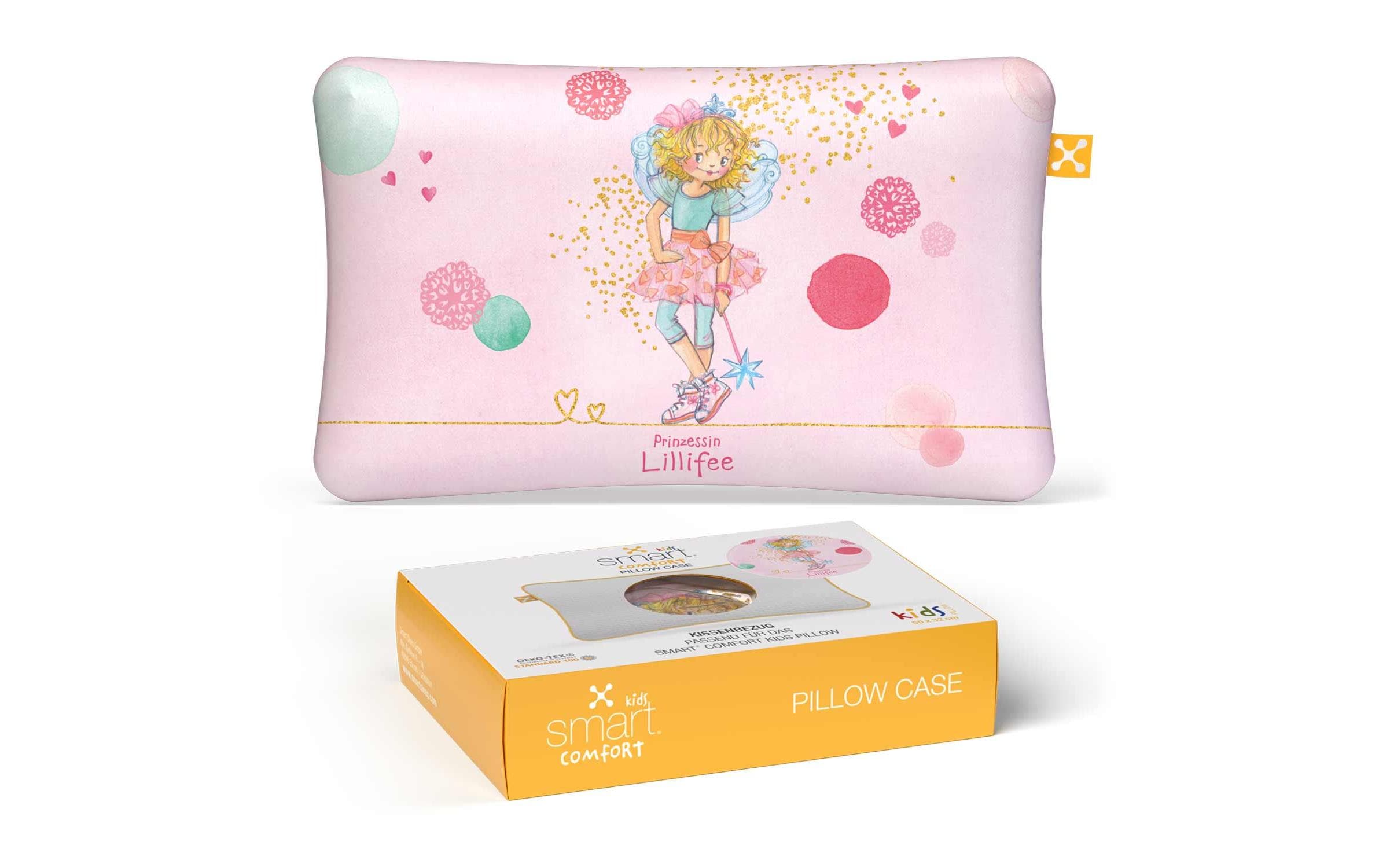 Smart Sleep smart Kids Comfort Pillow Case Bezug, 100% Baumwolle, 40°C, Lillifee