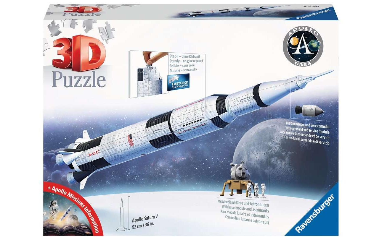 Puzzle 3D Apollo Saturn V Rocket 440 Teile