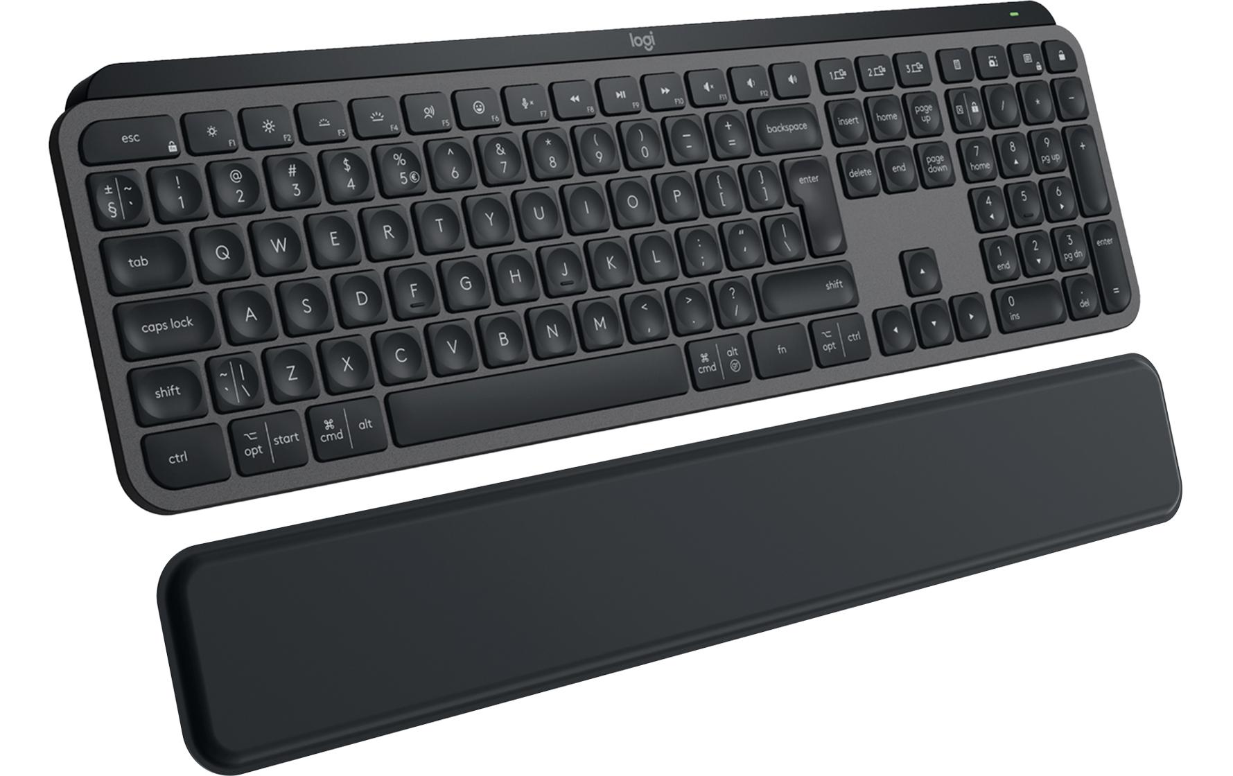 Logitech MX Keys S Plus mit Handgelenkauflage