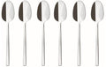 Sambonet Teelöffel Rock Inox 6er Set, Silbrig, Edelstahl SS, GK