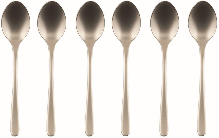 Sambonet Teelöffel Taste Antique 6er Set, Champagne, PVD, GK