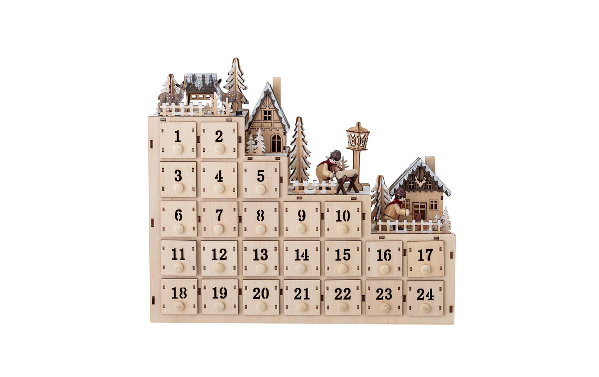 Bloomingville Adventskalender Richie Sperrholz,L38xH33xB10 m