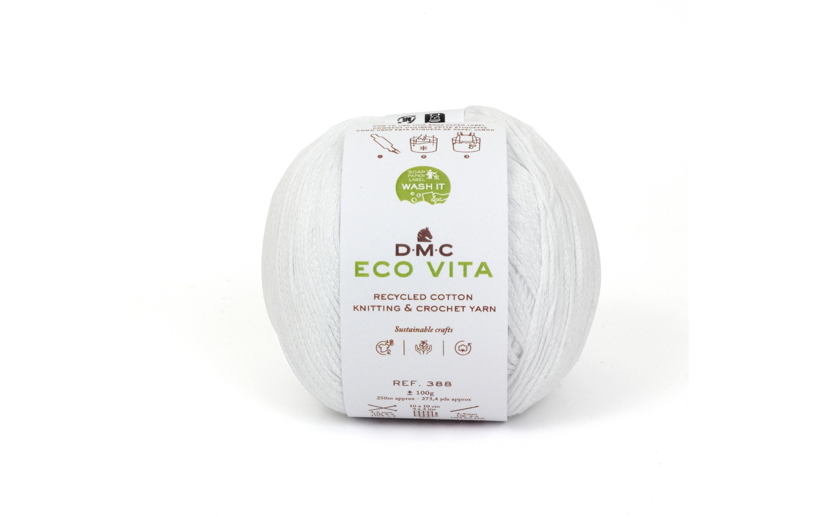 DMC Eco Vita, weiss 3 mm, 100 g, 100 % CO, 250 m