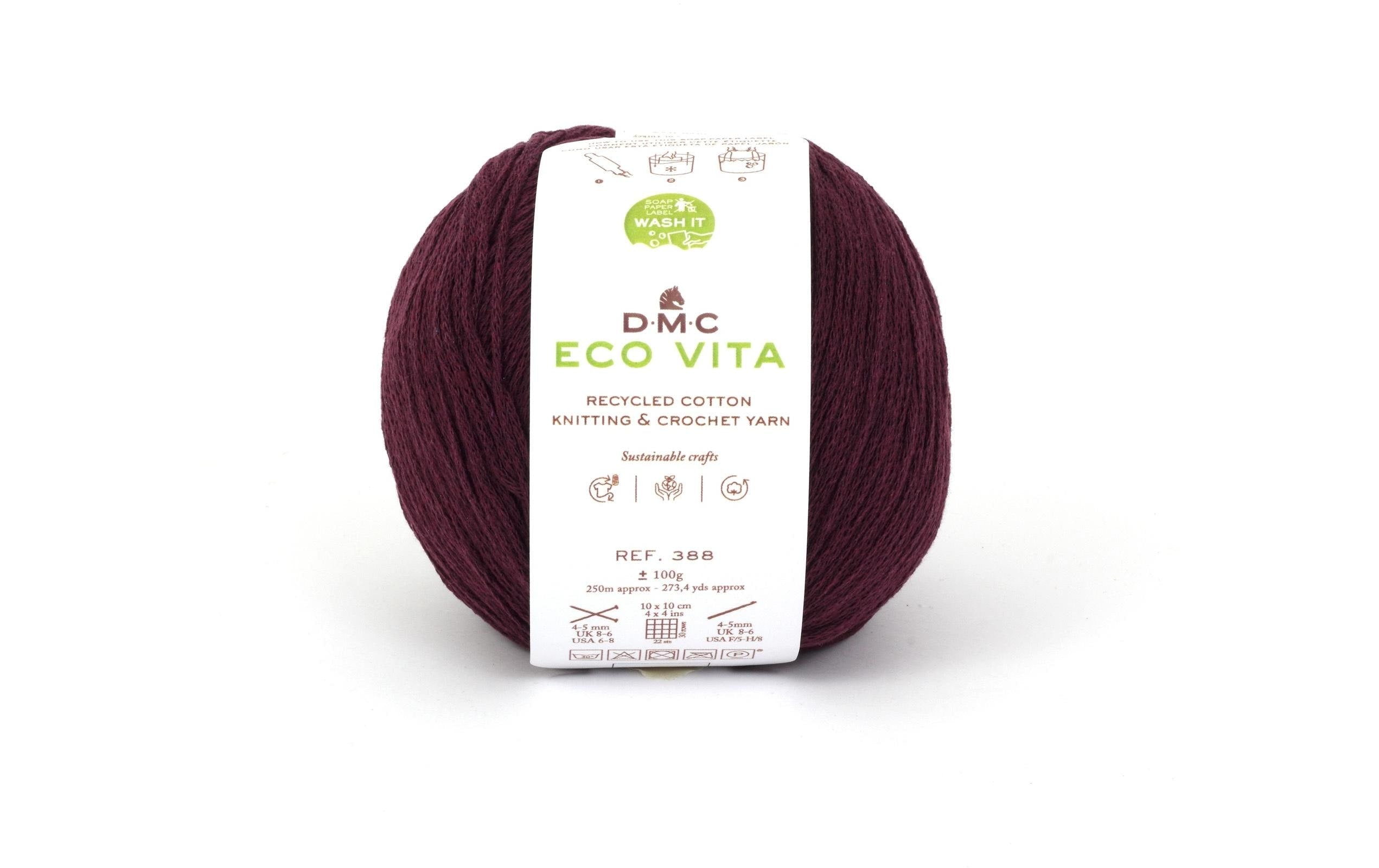 DMC Eco Vita, bordeaux 3 mm, 100 g, 100 % CO, 250 m