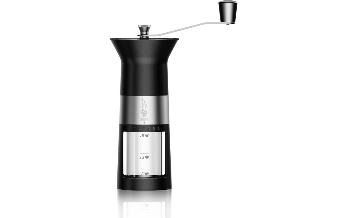 Bialetti Kaffeemühle Premium 6 Stufen, Mahlwerk aus rostfreiem Stahl