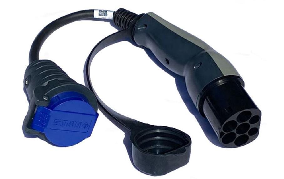 Elektroscout Typ 2 auf T23 Adapter mit Entriegelung