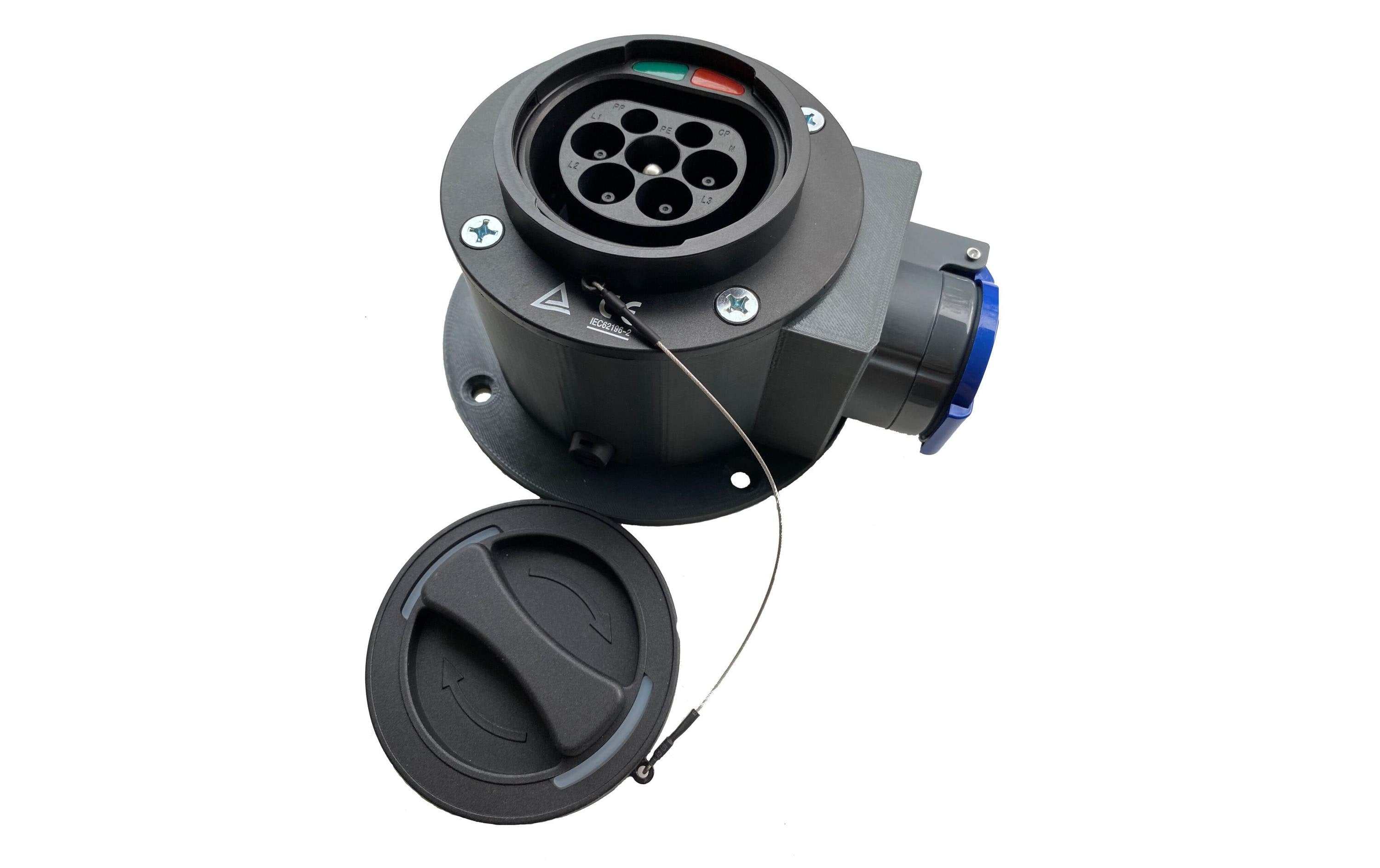 Elektroscout Typ 2 auf T23 CH Adapter Steckdose