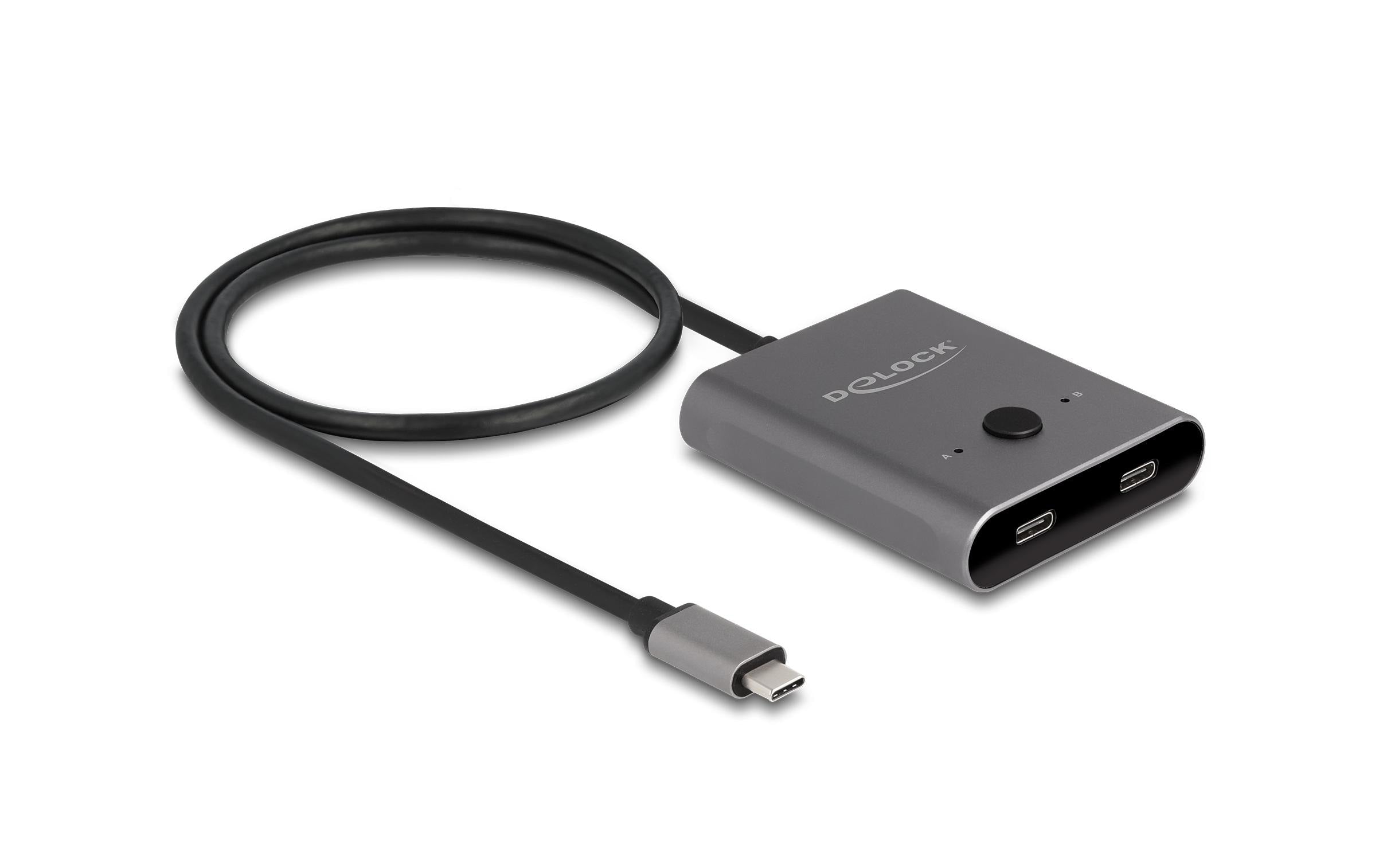 Delock USB Type-C Switch 2 auf 1 bidirektional, 8K