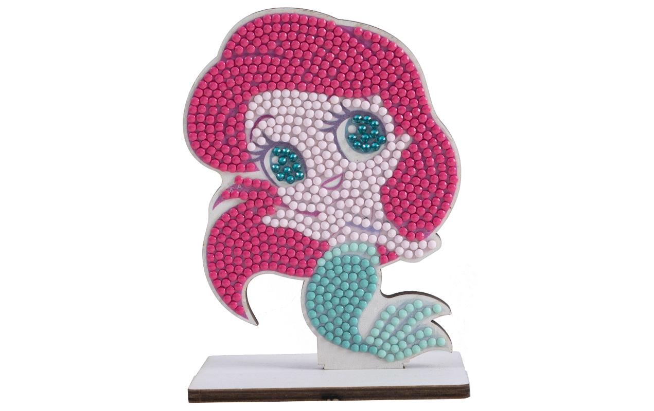 Crystal Art kleine Meerjungfrau Figur 11x8cm