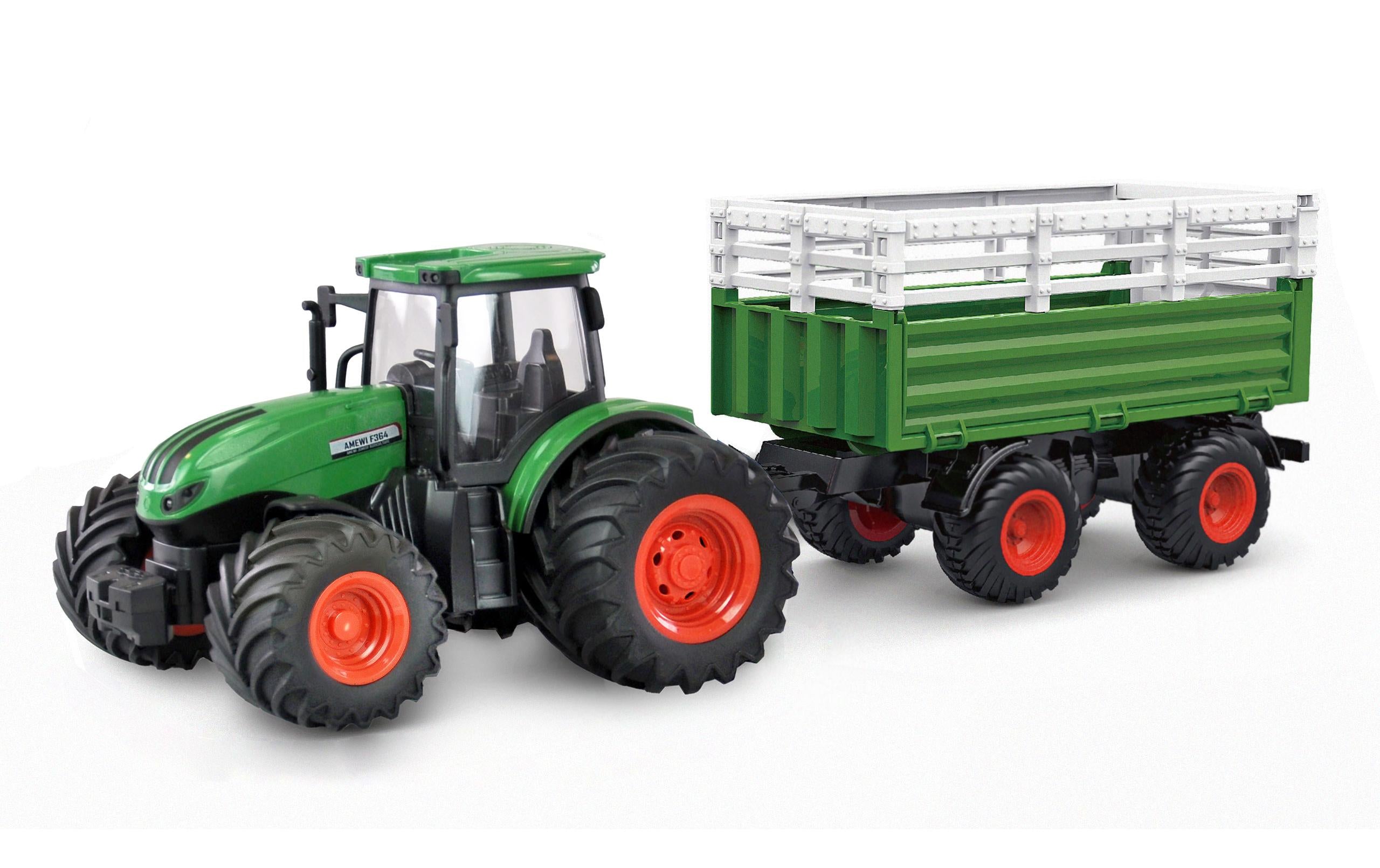 Amewi Toy Traktor mit Viehtransporter 1:24, RTR
