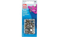 Prym Druckknopf Jersey Kappe, nachfüllen silber, 10 mm, Karte 20 Stk.
