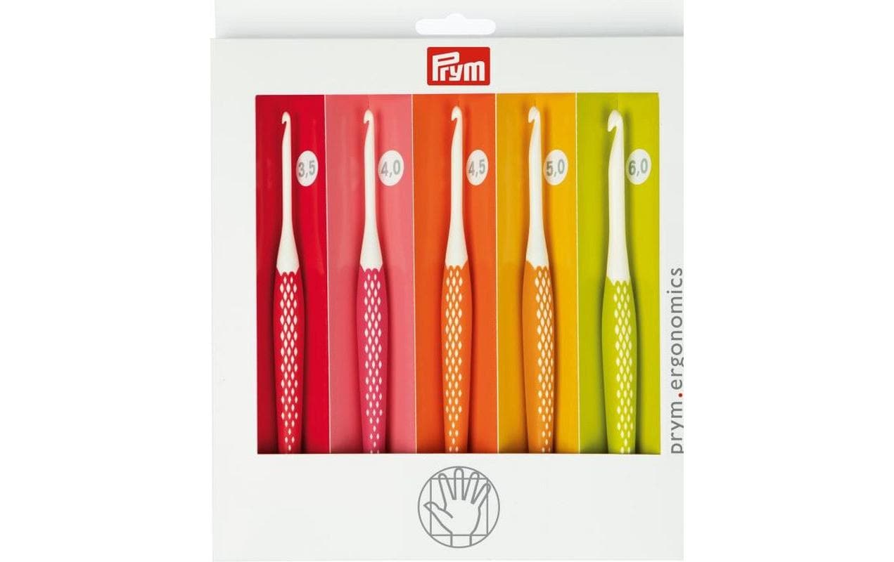 Prym Häkelnadel ergonomics Set 3.50 - 6.00 mm, 16 cm