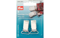 Prym Hosenträger-Clips, silber 18 mm, Karte 2 Stk., Stahl