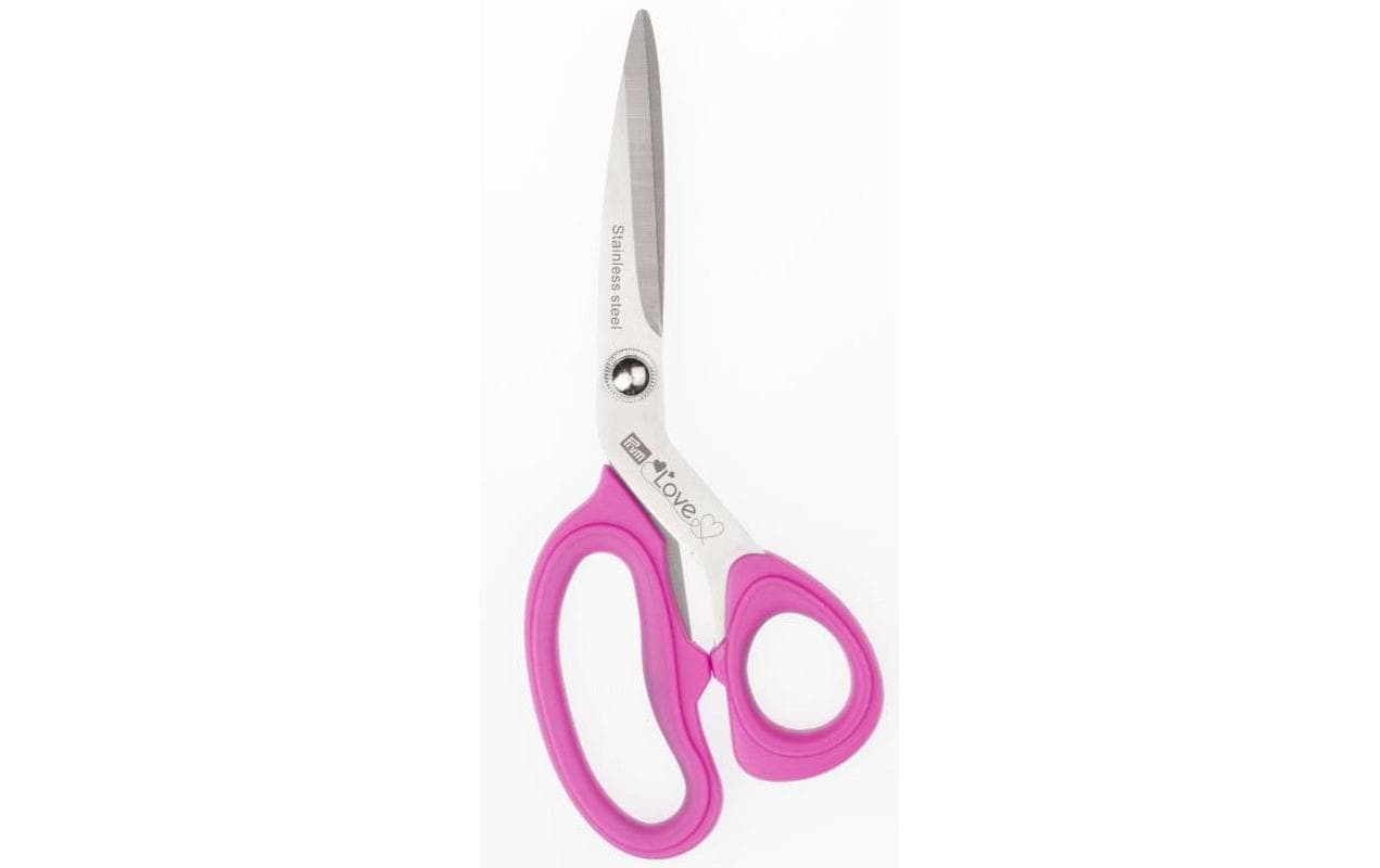 Prym Love Stoffschere, pink 21 cm, Karte 1 Stk., Micro Serration