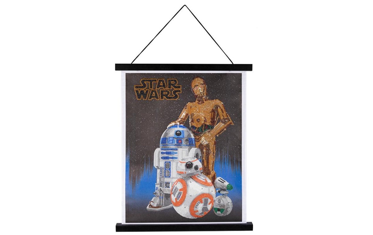 Crystal Art Scroll Droids 35x45cm