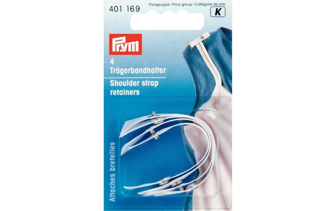 Prym Trägerbandhalter, weiss Karte 4 Stk.