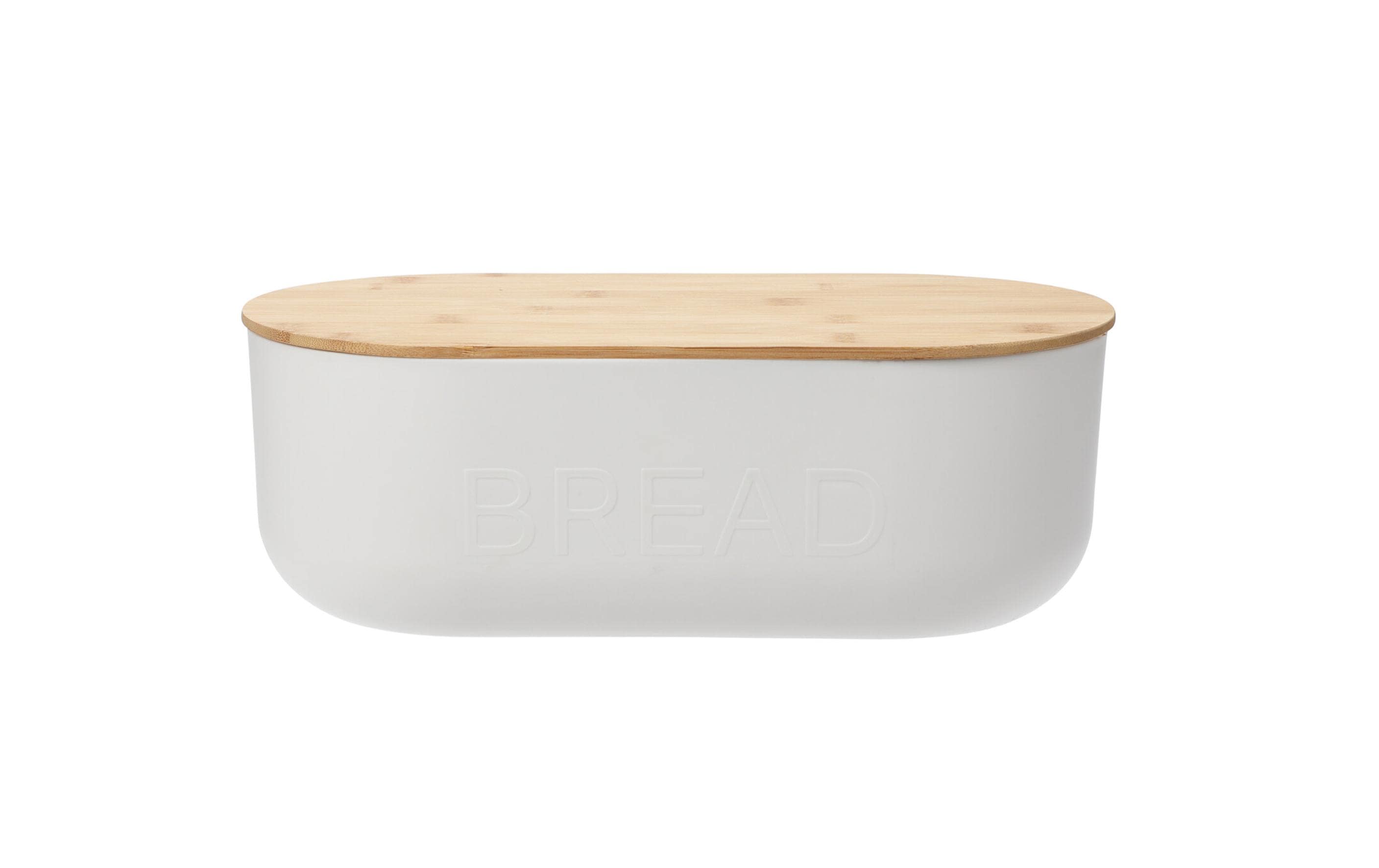 FURBER Brotdose Bambus weiss 35x19x12cm, Polypropyleen