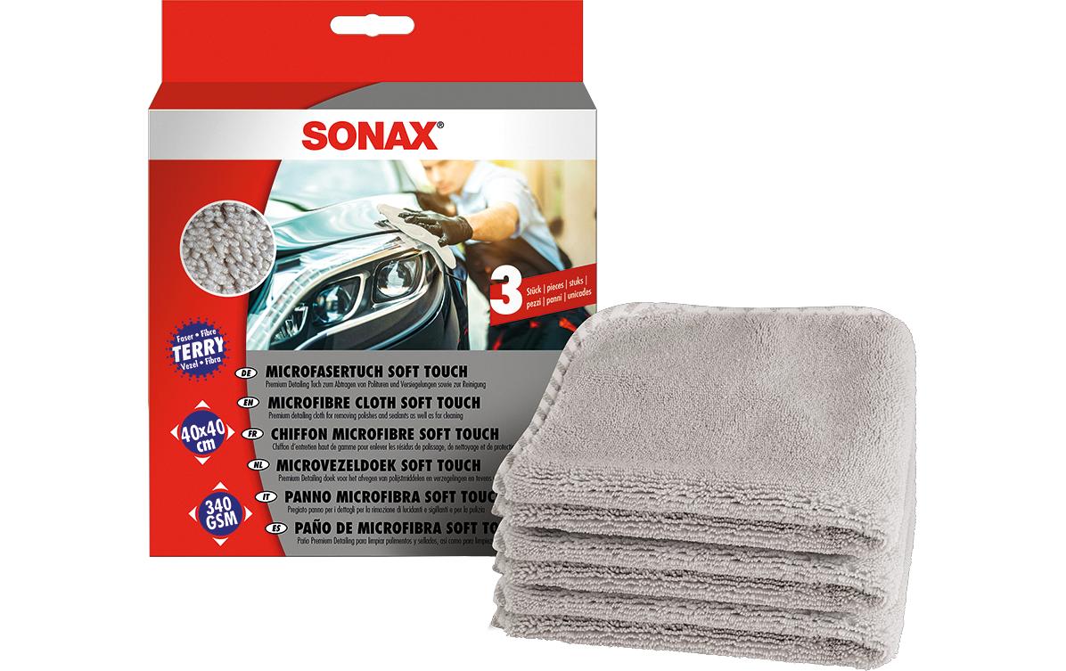 Sonax MicrofaserTuch sof touch 40 x 40 cm, 3 Stk