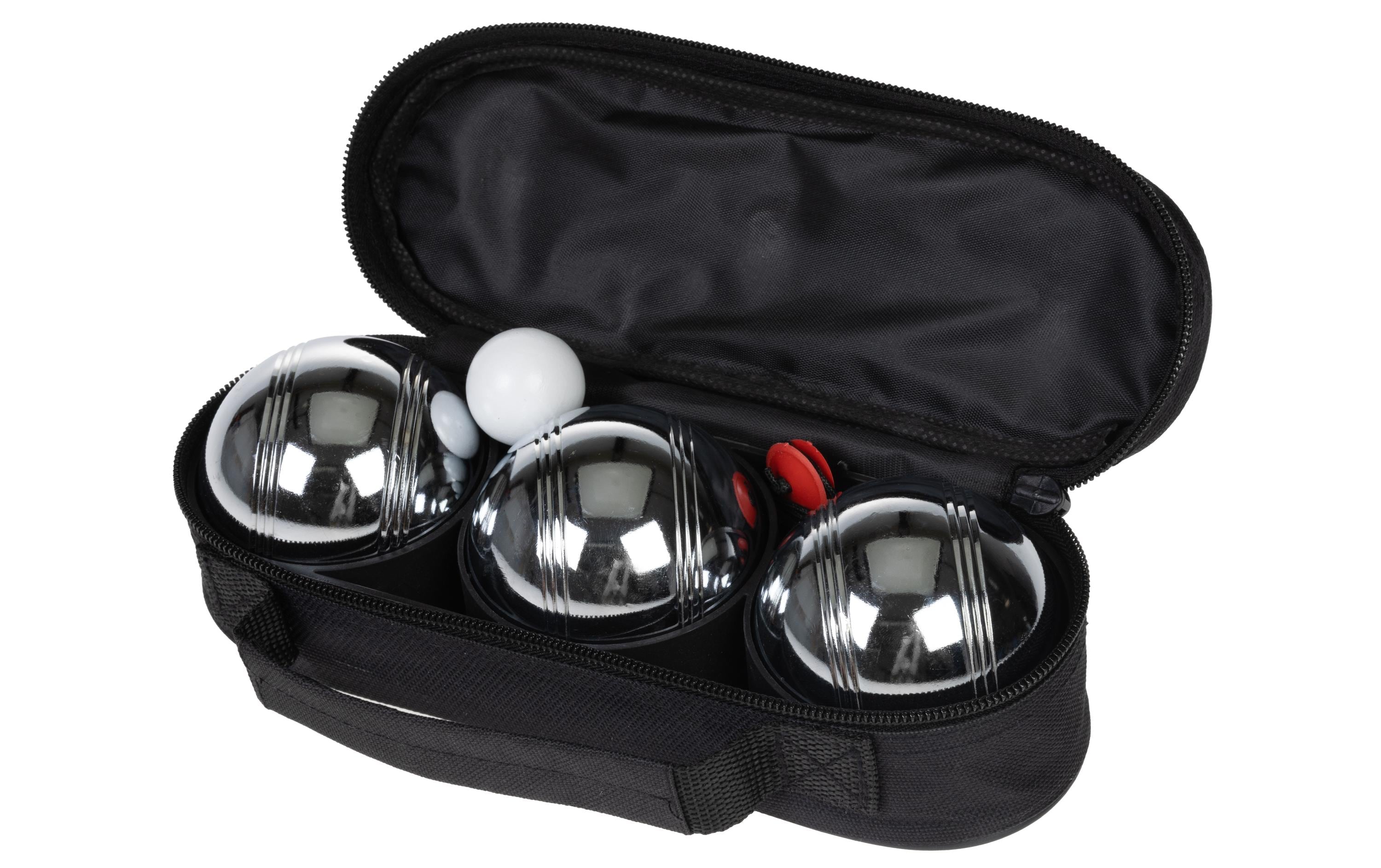 KOOR Pétanque 3er-Set Tasche Chromlegierung