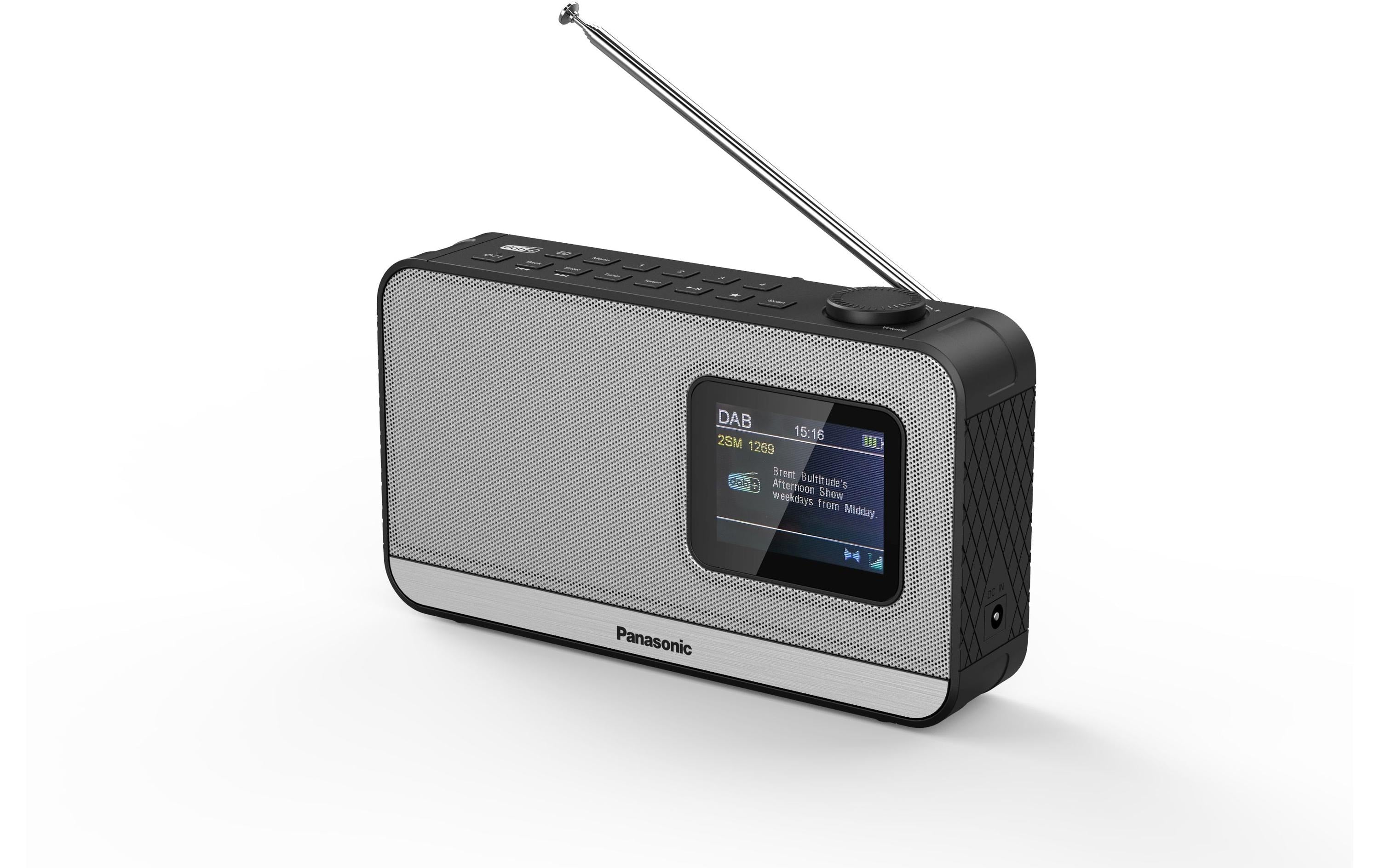 Panasonic RF-D15EG-K DAB+ Radio Handliches Digitalradio