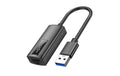 onit USB-A zu RJ-45 Netzwerkadapter Aluminium Gehäuse, 1Gbps, schwarz