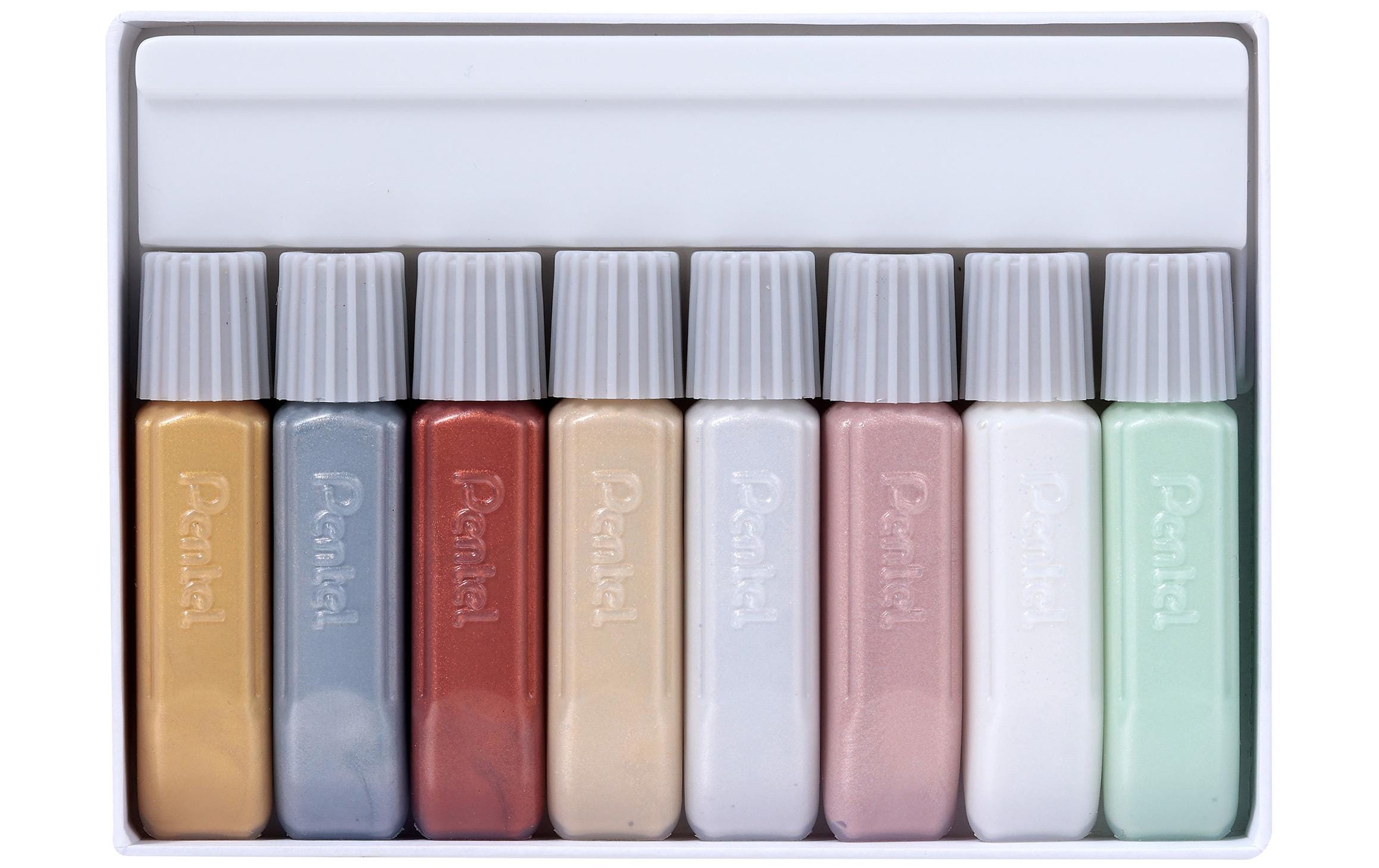 Pentel Stoffmalfarben 8-Glitter Farben Set