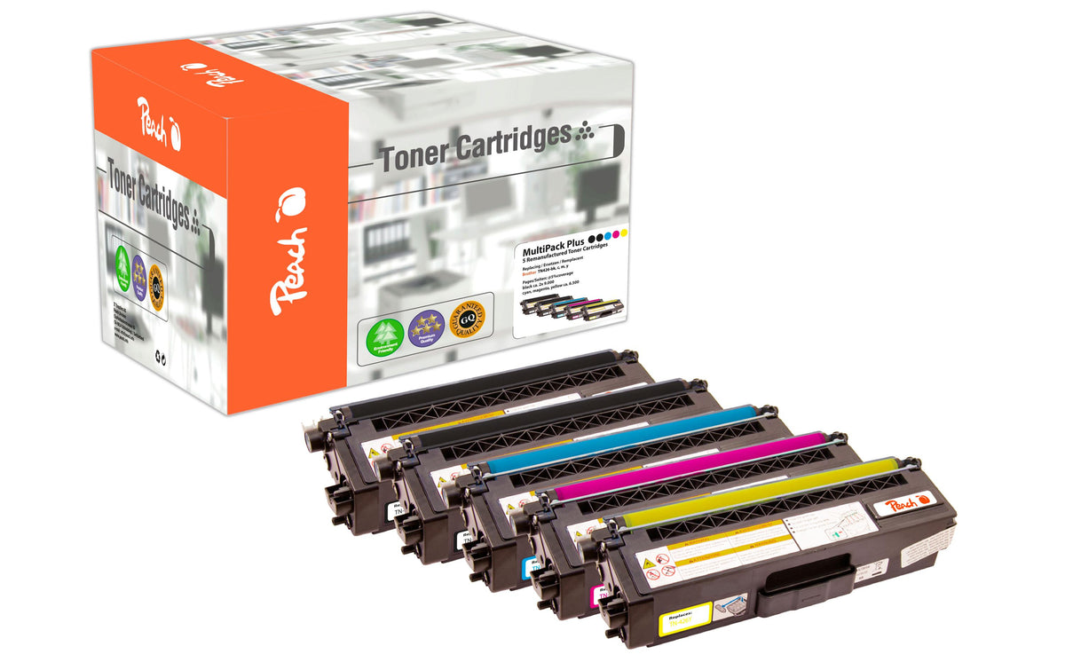 Peach Toner für Brother TN-426 MultiPack P. 2x9000 S. black, 3x6500 S. c,m,y
