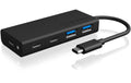 ICY BOX IB-HUB1426-CPD, je 2xType-A/C,1x PD Anschluss zum PC USB Type-C