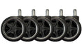 LC-POWER Gaming Stuhlrollen 5er Set. schwarz