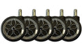 LC-POWER Gaming Stuhlrollen 5er Set. schwarz