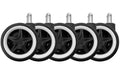 LC-POWER Gaming Stuhlrollen 5er Set. Weiss
