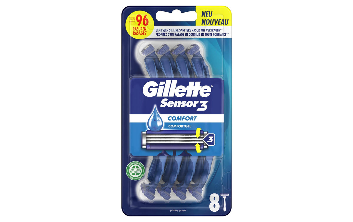Gillette Sensor3 Comfort 8er SRP 8 Stück