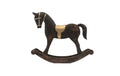 CHALET Dekofigur Schaukelpferd 4x13x13cm schwarz