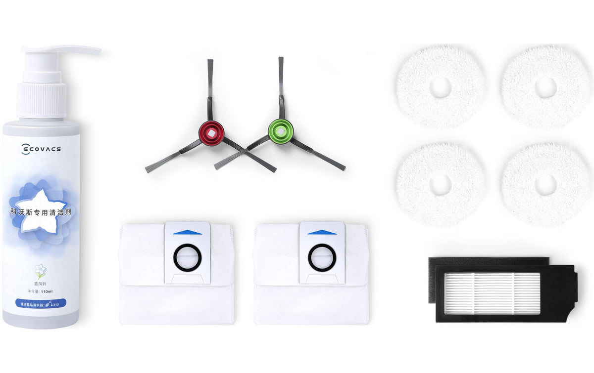 Ecovacs Ersatzset Deebot X1 OMNI 2x SeBu, 1 FeFi, 2 StBe, 2 Retu, 1 Relö