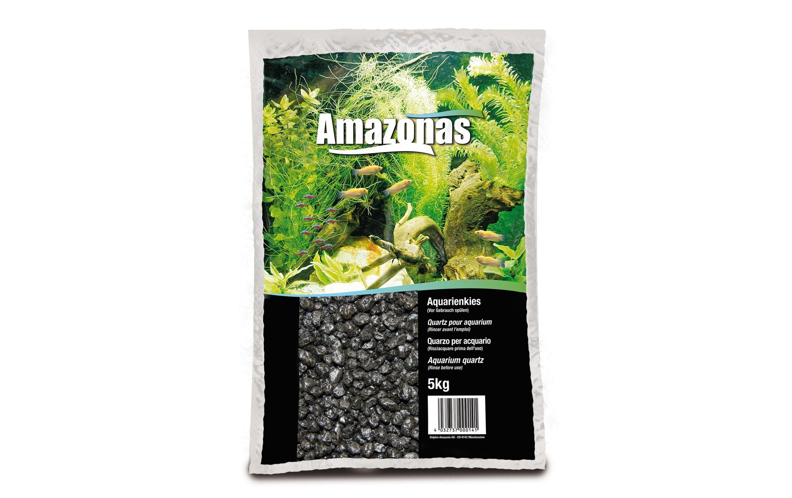 Amazonas Aquarienkies schwarz 2-3mm, 5kg