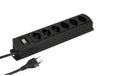 Max Hauri Steckdosenleiste Prime Line 6x T13, schwarz, Schalter Magnet