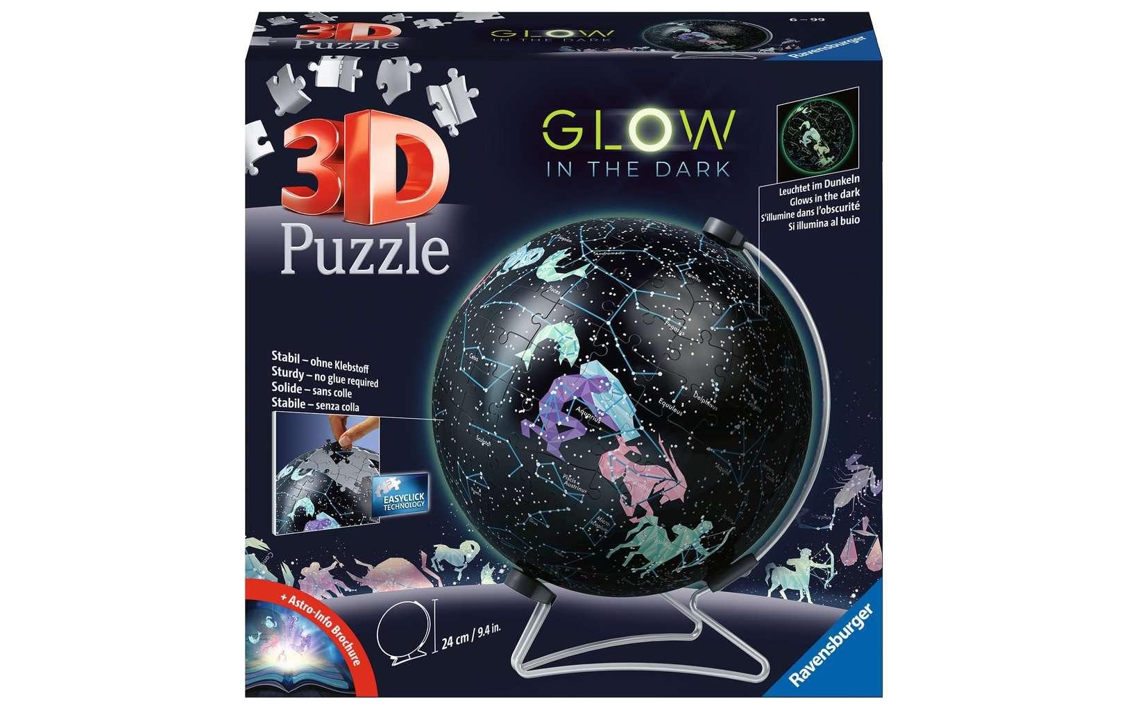 Puzzle 3D Glow In The Dark Sternenglobus 180 Teile