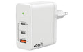 onit GaN-Wandladegerät USB 2C1A 120W weiss