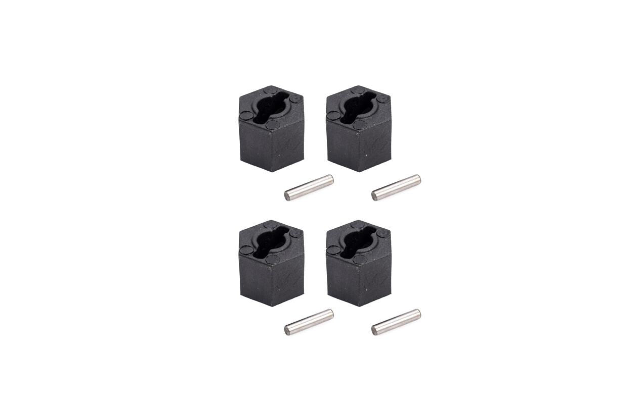 Hobbytech Plastics wheel hub hex + pins Rogue Terra