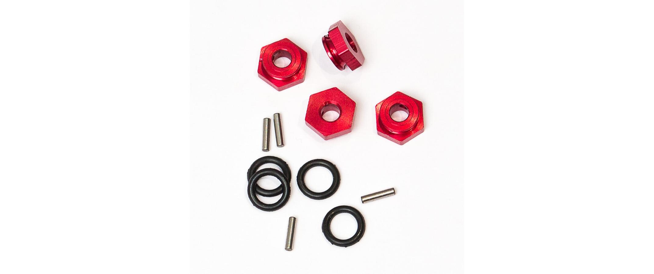 Hobbytech Aluminium wheel adaptator F/R with Oring