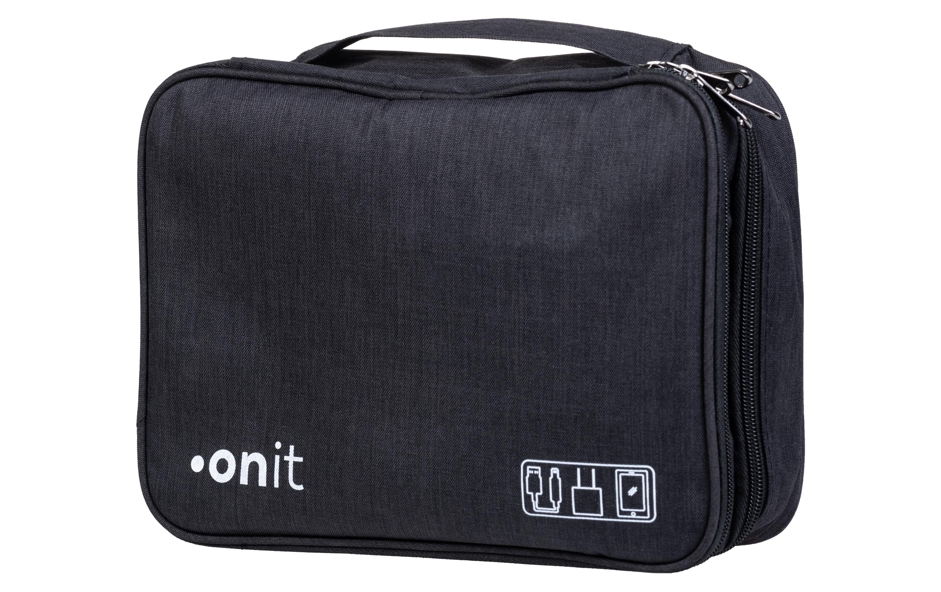 onit Zubehör-Tasche gross schwarz Polyester, wasserabweisend, 27 x 20 x 9 cm