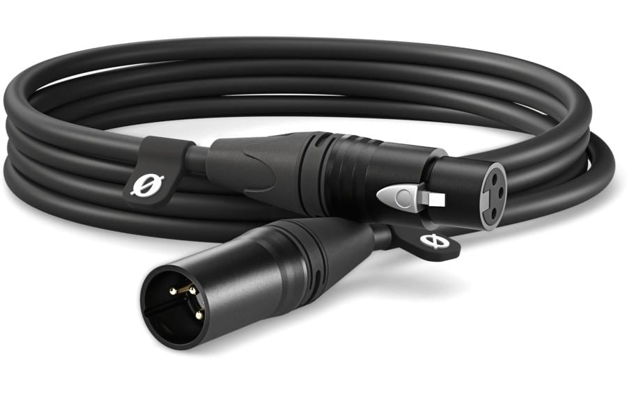 Rode XLR-3 Black Mikrofonkabel, 3m, schwarz