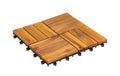 COCON Bodenplatte 12 Latten 30x30cm, 6 Stk., FSC Akazie