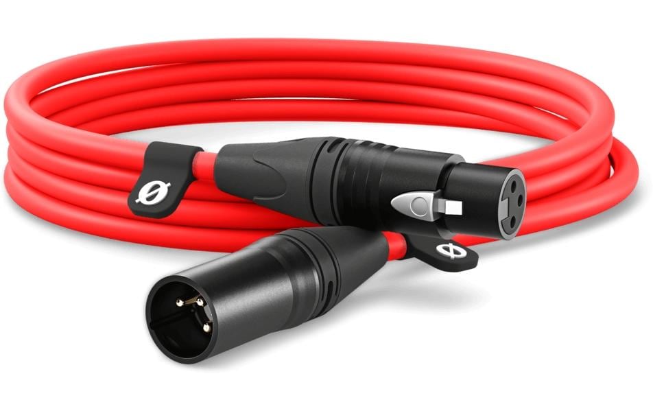 Rode XLR-3 Red Mikrofonkabel, 3m, red