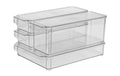 FTM Kühlschrankorganizer 4er Set transparent, 30x9.5x5/30x10x10/30x20x5cm