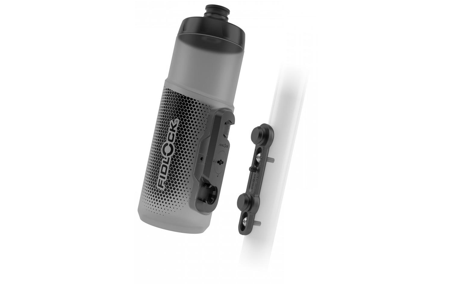 Fidlock Trinkflasche 600ml, Magnet-Befestigung, Transp. Black
